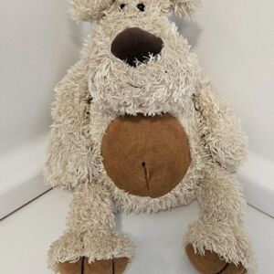Jellycat retired Pootle Dog Cream and Brown Stuffed Animal
